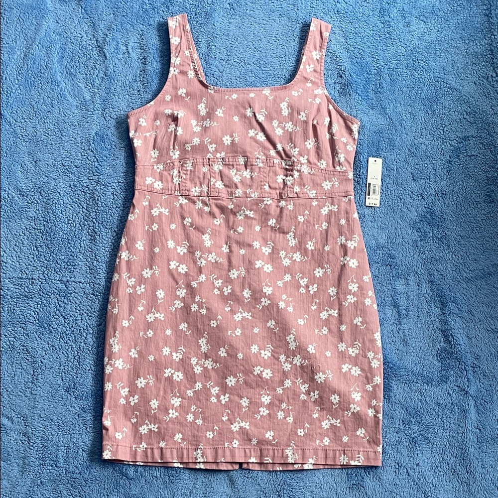 No Boundaries Pink Floral Sleeveless Dress